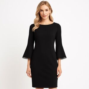 Calvin Klein NWT Little Black Dress w/ Sleeves - Size 2